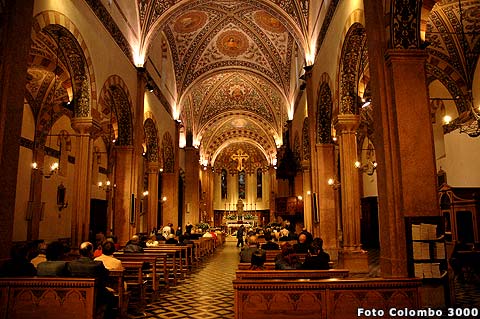 interno Duomo di Tregnago - strada di soave